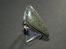 DSCN0771 11       Ring , 925 AG , schwarzer Opal, ca.  30.0 cts., 2 Tsavorite  0.28 cts., in 750 GG gefasst.

