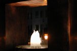 Springbrunnen Wasserwerk-Ensemble bei Nacht